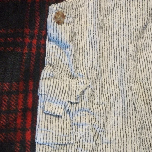 Tahari Kids Overalls - Navy and White Stripes - Picture 4 of 7